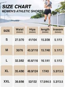 Athletic Running Shorts For Women With Zipper Pocket 5" High Waisted Quick Dry Workout Gym Shorts With Liner - Navy - View 6