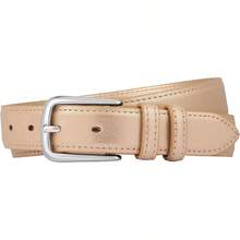 Multicolored Leather Waist Belt With Pin Buckle For Jeans - Rose gold - 查看 8