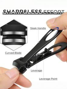 Extra Wide Opening Heavy-Duty Toenail Scissors Set, Thick Toenail Clippers For Seniors, Super Sharp Stainless Steel Adult Nail Clippers For Men, Women