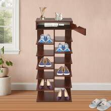 YUNRUX Shoe Cabinets - Chocolate Brown - View 11