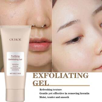 50g Gentle Exfoliating Gel, Cleanses Skin, Removes Blackheads & Whiteheads, Tightens Pores, Nourishes Skin, Moisturizes, Oil Control, Refreshing Skin Care Gel