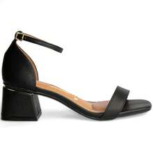 Vizzano Thick Block Heel Sandal With Original Buckle 6428 - màu đen - Xem 5