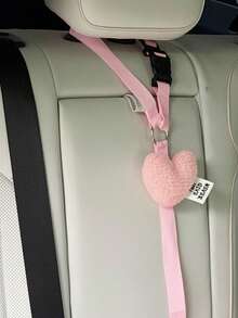 1pc Cute Pet Car Safety Belt Harness Leash, Creative Heart-Shaped Dog/Cat Vehicle Safety Tether Strap