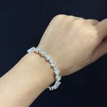 1 件女士三层镶钻奢华手镯 - 銀色 - 查看 9