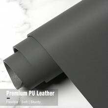 Tapete de computadora de piel sintética de 48 x 17 pulgadas, tamaño XXG, protector de computadora impermeable, antideslizante, ultra delgado, para computadora portátil, para oficina, hogar, - Café integral - Ver 6