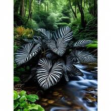 Ya Bistro  Heat-Resistant  Free Shipping Cold-Resistant Rarett Zebra Hosta Seeds, Growing Fast, Enjoying Humid Environment, Unique And Beautiful Leaves, Perennials, Rare White Buds Of Lily, Home Pot Garden Ground Cover Plant Seeds - 100 hạt giống - Xem 4