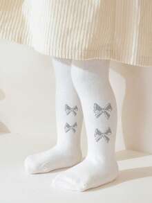 3 Pairs Kids Baby Girls' Tights White, Pink And Khaki Girls' Toddler Leggings For Spring And Autumn, Moderate Thickness, Suitable For Outdoor Wear. - Comfortable For All-Day Wear - Multicolor - View 7