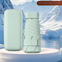 1 件紧凑型雨伞，5 折雨伞，两用防雨防晒，超轻口袋遮阳伞，适合女士