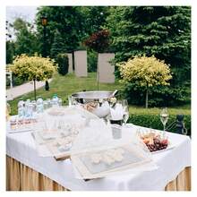 1pc Lace Mesh Food Cover, Extra Large Foldable Fly Cover,Dustproof Pop Up Umbrella Food Tent, Decorative Reusable Collapsible Food Covers For Table, Food Nets, Kitchen Tools Parties, Fruit, Food, BBQ, Picnic (White) - Multicolor - View 6