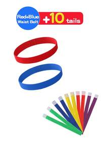 Children's Interactive Toy - Tail Pulling Game Set, Waistband + 5 Colorful Tails, Kindergarten Parent-Child Interactive Toy, Fun Chasing Game Props, Sports Early Education Physical Training Equipment, Outdoor Party Group Game, & Material, Christmas, Halloween, Thanksgiving Family Party Game, Children's Gift Set
