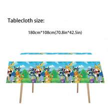 pokemon 1 Pezzo Tovaglia Pokemon, Decorazioni per Feste di Compleanno, Decorazioni per Feste a Tema Pikachu, Tovaglia Monouso, Tovaglia Giocattoli, Regali, Forniture per Feste (180 cm * 108 cm)