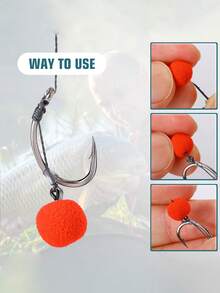 SOUGAYILANG 1pc Professional Steel Wire Double-Barbed Fishing Hooks - 4 Sizes (6,8,10,12) - Precision Ground Sharp Tip & Smooth Line-Ring - Superior Bait Holder Hook