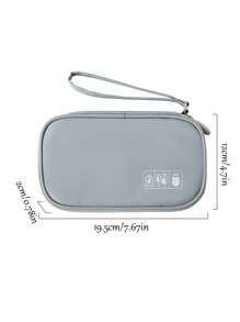 Customized Text Light Travel Film Handheld Data Bag Travel Mini Data Cable Storage Bag Power Bank Earphone Storage Bag