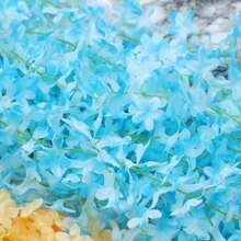 30/50pcs Artificial Wisteria Silk Flower Hanger Wedding Party Home Decoration Green Wall Garden Ceiling Flower Decoration, 1.64-Foot Artificial Flower Rope, Silk Wisteria Flower Wreath, Perfect Wedding Hanging Decoration, Suitable For Parties, Birthdays, Families, Valentine's Day, Gifts Graduation