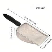 Stainless Steel Cat Litter Shovel Small Hole Bentonite Mineral Sand Rutin Chicken Shovel Filter Shovel Pet Supplies