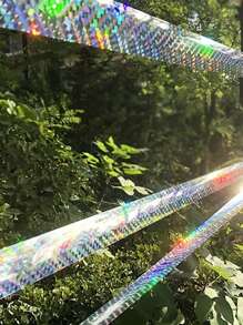 Flashing Color Bird Repellent Tape, Bird Repellent Reflective Tape, Super-Reflective Bird Scare Tape - Durable Pest Repellent Ribbon, Light Reflector That Effectively Repels Birds, For Outdoor Spaces - Easy-To-Use Bird Deterrent Solution, Suitable For Outdoor Trees, Orchards, Gardens, Courtyards, Balconies, Homes, And Farms - Multicolor - View 4