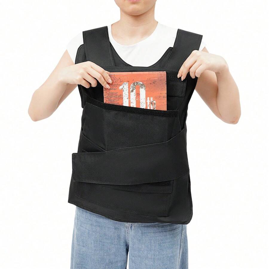 SanBouSi Training Protective Vest  Adjustable Vest For Training Activity Outdoors Protective Vest  Adjustable - Black - View 1