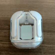 Tws Original Packaging T2 Wireless Bluetooth Headset Transparent Headphones ENC LED Power Digital Display Stereo Sound Earphones For All Smartphones 150mAh