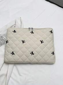 Multi-Size Laptop Bag With Bow, Laptop Sleeve Protective Case Fits 13 13.3 14 15 16 Inch Laptop, Notebook, Chromebook, Suitable For Women, Great Gift For Teachers, Backpack, College, Back To School, Classroom And Laptop Sleeve