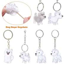 Colgante de almacenamiento de pelo de perro, recuerdos portátiles, llavero creativo con forma de perro, contenedor transparente para almacenamiento de pelo, cápsula de almacenamiento de pelo, diseño hecho a mano, accesorios DIY