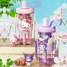 MINISO Kuromi Popular Cartoon Vibrant Fruit Tea Space Cup 550mL/18.6oz.Unique Cup Body Design, Dual - Mode Of High - Quality Straw And Direct Drinking, Sealed And Leak - Proof, Suitable For Work, Leisure And Sports(1 Pc) - Purple - View 2