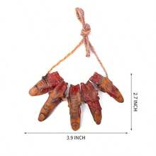 1pc Halloween Scene Decoration Props Broken Limb Pendant Finger Pendant Trick Hand And Foot Heart Props