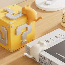 1pc Cat-Shaped Multi-Function Hook - Hole-Free & Damage-Free Design, Durable Metal Hook, Suitable For Backpacks And Bags, Ideal For Elementary Students, Desktop Accessory, Cute Design, Smooth Surface - Multicolor - View 4