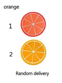 7个水果造型防滑PVC杯垫，创意水果设计，适用于家庭和餐饮场所 - 彩色 - 查看 8