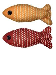 1/2 /3 件逼真耐用毛绒小猫猫玩具，适合室内外宠物咀嚼物、狗组合玩具