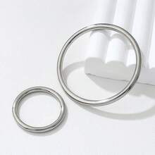 1/2/4pcs T-Shirt Hem Clips, Metal Invisible Fixing Buckle Rings For Shortening Oversized Tee Hem - Multicolor - View 8