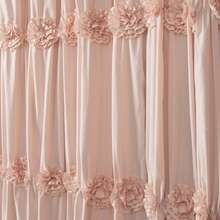 Lush Decor Darla Shower Curtain Blush 72X72 Halloween-Fall Decor-Room Decor - 臉紅 - 查看 6