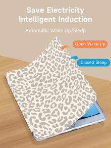 Kingsung 豹纹平板电脑保护套，兼容 iPad 9.7/10.2/10.5/10.9/12.9/Pro 11（第十代）、Galaxy Tab S6 Lite 10.4 英寸、Kindle Paperwhite（第十二代，2024 年发布）和 Kindle（第十一代，2022 年发布）。提供轻柔的防摔保护，并支持智能支架/自动唤醒/睡眠功能。 - 彩色 - 查看 5