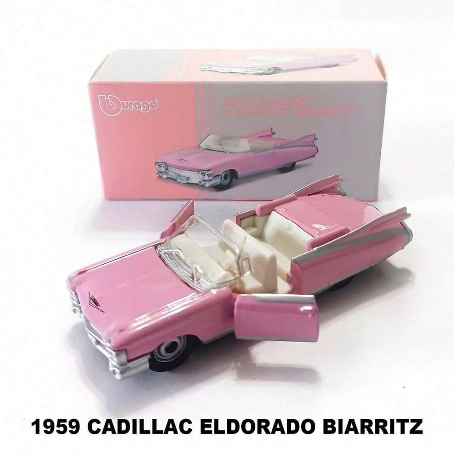 Burago Official Authorized Genuine 1/64 Scale Diecast Car Models - , , , Cadillac, Chevrolet, Realistic Die-Cast Metal Car Models, Decorative Mini Collectible Cars - 25346122 - View 1