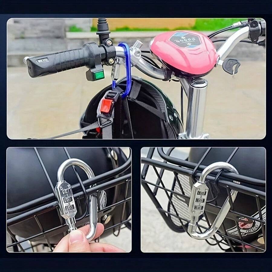1pc Durable Aluminum Alloy Quick Release Buckle - Basket And Helmet Lock Shoulder Bag Hook, Convenient For Hanging And Organizing - Non-Charging, Lightweight, Corrosion Resistant - Multicolor - View 1