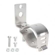 1pc Aluminum Alloy Handle Extension Bracket Adjustable Pipe Clamp Bracket Spotlight Fixing Bracket For Bicycles Off-Road Motorcycles Scooters Motorcycle Accessory