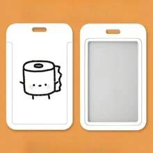 Conjunto de llavero integrado de protección de identificación para estudiantes, con diseño lindo de pareja, campus y Kaka, para tarjeta de comida, autobús y metro - Funda de cuerda de cuero - Ver 12