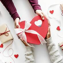 500 Stickers/Roll Matte Gold Round Heart Self-Adhesive Stickers Envelope Festival Baking Packaging Sealing Stickers - C332A - View 3