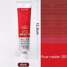 1 件温莎牛顿 45 毫升单管油画颜料，适合初学者绘画单管油画颜料。油画套装、水彩套装、丙烯套装、初学者级颜料 12/18/24/36 色 10ML 绘画套装。（新旧包装随机） - 均碼 - 查看 25