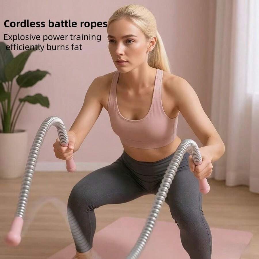 1 Paar kabellose Kampfseile für Fitness, große Seile zum Werfen für explosives Krafttraining, effiziente Fettverbrennung Simulation, Seilkörperempfindung, Ausdauertraining, große Kampfseile für Kampfsport