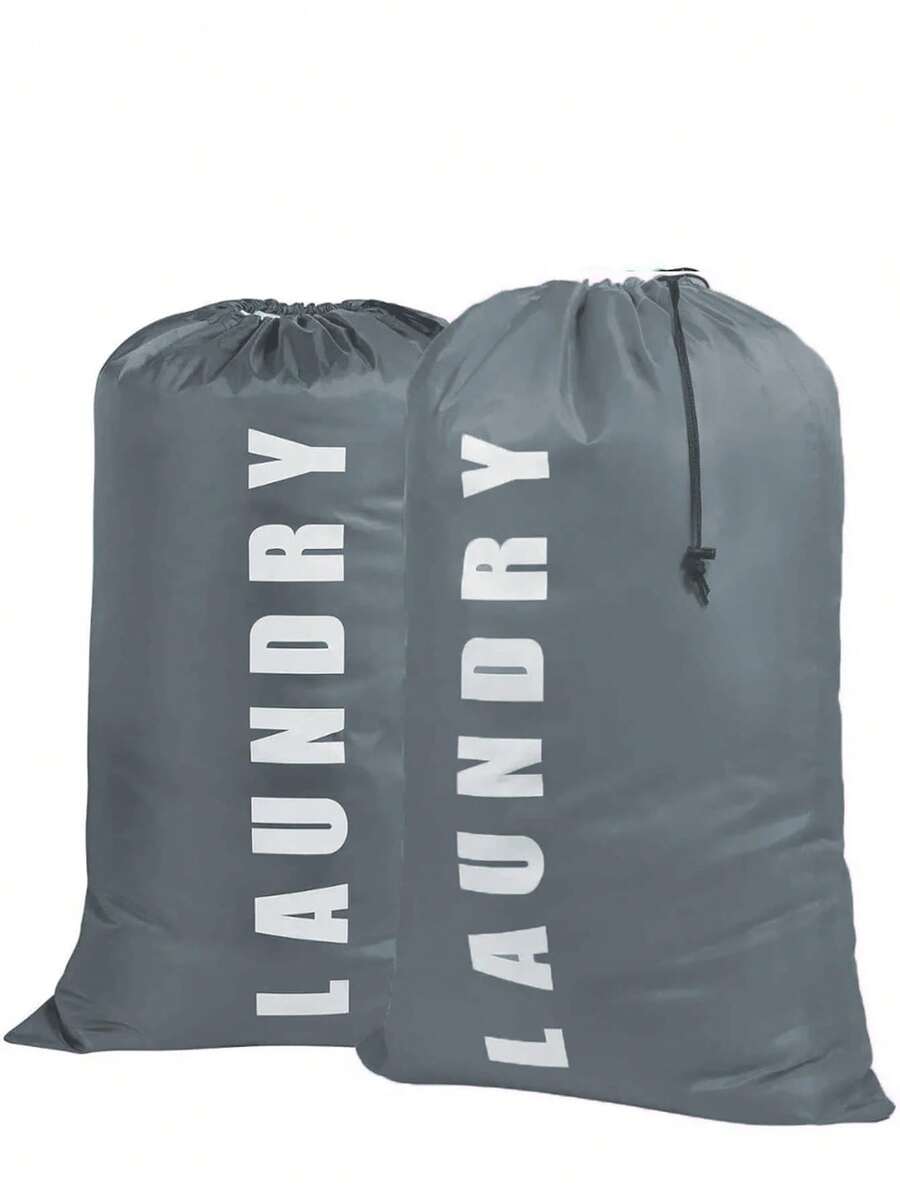 1pc XL Travel Laundry Bag, Dirty Clothes Organizer Large Enough To Hold 4 Loads Of Laundry Easy Fit A Laundry Hamper Or Basket Grey Dress Pants Shoes Jeans Boots Skirtlaundry Hamper,Washing Basketbathroom Organizer,Basket,Storage Basket,Foldable Laundry Basket