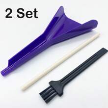 3 Stücke/Set Vorgerollte Cones Trichter-Werkzeug für King Size Cones Rollpapiere, Prerolls mit Tipps, Stopfstab für Zigaretten Prerolls | Reinigungsbürste für Kräutermühlen