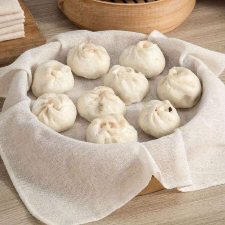 Steamer Basket Pad, Steamer Anti Sticking Pad, Filter Cloth. A Non Stick Pan Pad Used For Steaming Pumpkins And Potatoes. Can Be Washed And Reused. Practical Small Tools For Cooking And Steaming Food In The Kitchen And Dining Room.