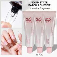 Ruokoco 1片30克固体指甲胶贴，专用指甲胶，超强粘性UV凝胶指甲贴，速干强力胶，适用于假指甲、亚克力凝胶，需使用UV/LED灯固化。