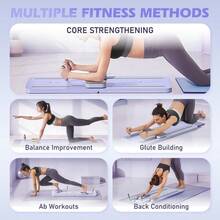 Pilates Board - 2024 Pilates Reformer Set, Multi-Purpose Foldable Pilates Reformer Board For Home, 5 In 1 Pilates Sliding Board - Grey - View 2