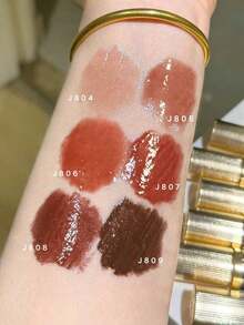 GIRLCULT Unreal唇彩J806沙丘色，持久高光泽液体唇膏，显色度高，瞬间打造闪亮妆效，轻盈配方，滋润唇彩，3.5毫升（0.12液体盎司），礼盒装 - #J806 Dune - 查看 6