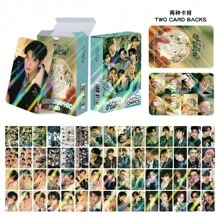 مجموعة ملصقات وبطاقات صور الطبعة الخاصة ل-S - بانغتشان، ليكونو، تشانغبين، آي.إن، بمناسبة عيد الميلاد ال- 5 والأعياد - بضاعة مشجعي ال- KPOP، مجموعة 92 قطعة (60 بطاقة LOMO + 32 ملصق)، 60 قطعة، 124 قطعة