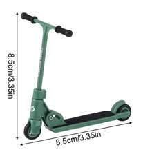 1 pezzo Monopattino a dito per bambini, BMX pieghevole di tipo T con freno, giocattoli educativi, skateboard a dito, divertente movimento con le dita