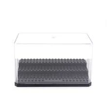 Large Clear Display Case With Tiered Base For Building Blocks Mini Figures – Dustproof Acrylic Storage Box For Collectibles, Action Toys, Brick Models – Desktop Showcase For Home Or Office Decor, Christmas, Birthday Gifts