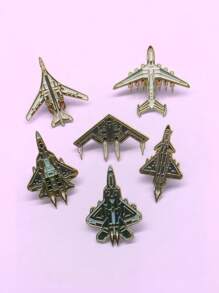 1/6pcs Cartoon B-2 Stealth, F-22 Raptor, An-225 Mriya Dreamliner Brooch Pin, Decorative Lapel Pin For Clothes, Bags, Backpacks Office Accessories Shirts Jacket Jewelry Christmas Halloween Autumn-Winter Accessories,Suitable For Teens, Youth,Men,Casual, Outdoor, Athletic, Vacation, Graduation Gifts, Birthday, Daily Wear