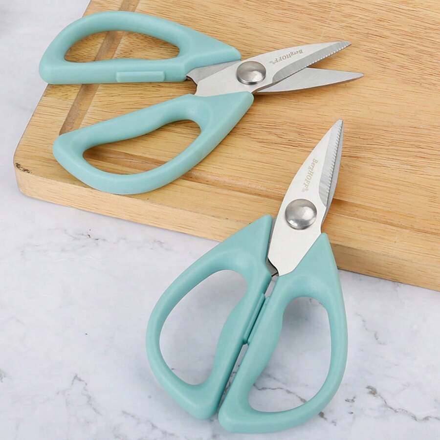 1 pieza Tijeras de acero inoxidable de uso múltiple para cocina, para verduras, carne, pescado, parrilla, uso doméstico y al aire libre